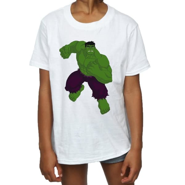 Marvel Girls Hulk Simple Cotton T-Shirt