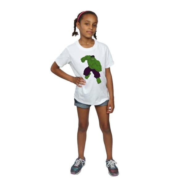 Marvel Girls Hulk Simple Cotton T-Shirt
