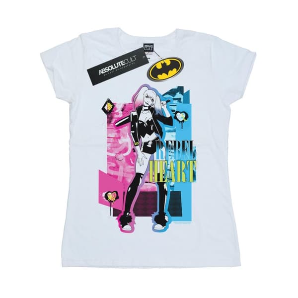 DC Comics Dam/Herr Harley Quinn Rebel Heart - T-shirt i bomull