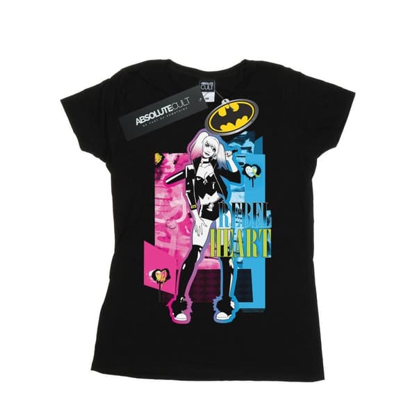 DC Comics Dam/Herr Harley Quinn Rebel Heart - T-shirt i bomull