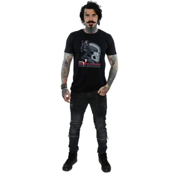 Marvel Mens Avengers Infinity War War Machine Character T-shirt