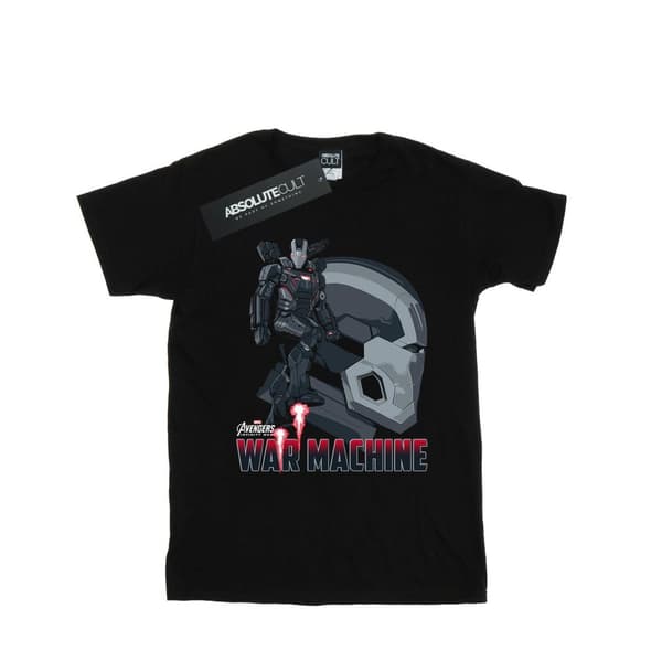 Marvel Mens Avengers Infinity War War Machine Character T-shirt Black XXL
