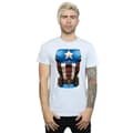 Miniatyrbild 2 av 3: Marvel Captain America-t-shirt med bröstsprängning för herrar