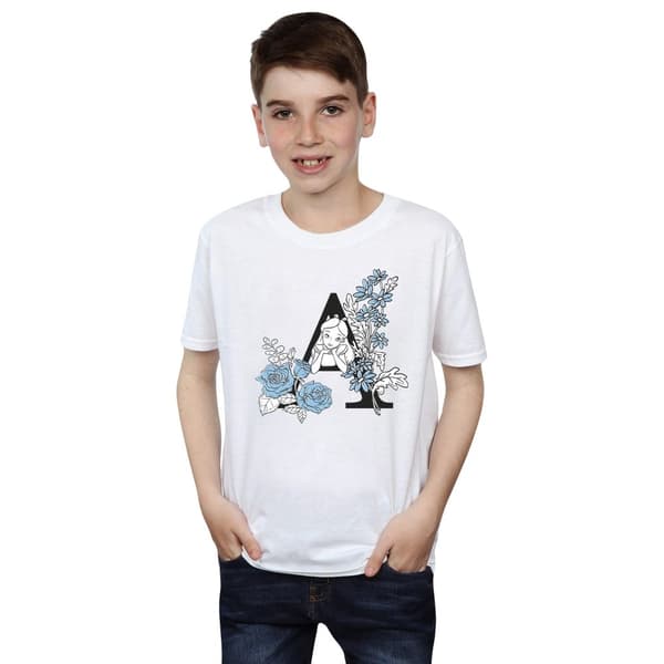 Disney Boys Alice In Wonderland Letter A T-Shirt