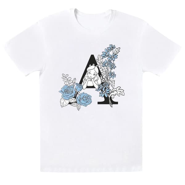 Disney Boys Alice In Wonderland Letter A T-Shirt