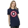 Miniatyrbild 2 av 3: Marvel Dam/Tjej - Captain America - T-shirt i bomull med sköld och tryck