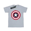Miniatyrbild 1 av 3: Marvel Dam/Tjej - Captain America - T-shirt i bomull med sköld och tryck