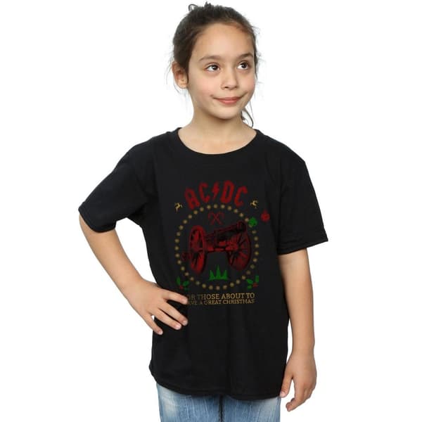 AC/DC Girls Christmas For Those Cotton T-Shirt