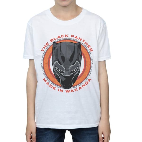 Marvel Black Panther Made in Wakanda - röd t-shirt för pojkar
