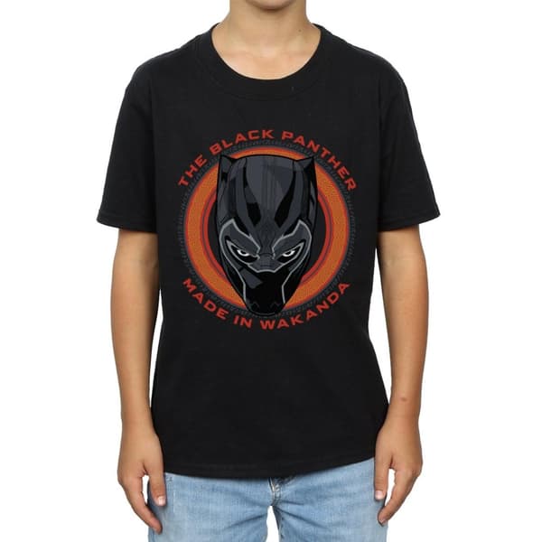 Marvel Black Panther Made in Wakanda - röd t-shirt för pojkar