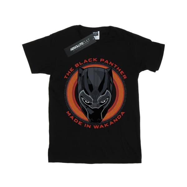 Marvel Black Panther Made in Wakanda - röd t-shirt för pojkar