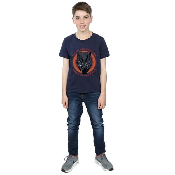 Marvel Black Panther Made in Wakanda - röd t-shirt för pojkar