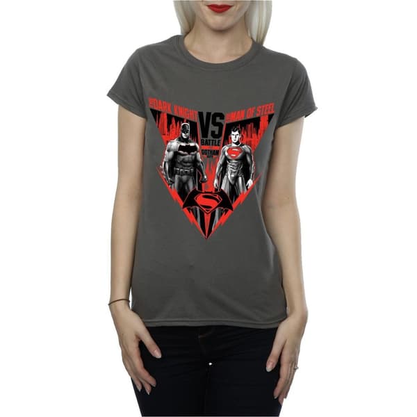 DC Comics Dam/dam Batman v Superman Battle T-shirt i bomull