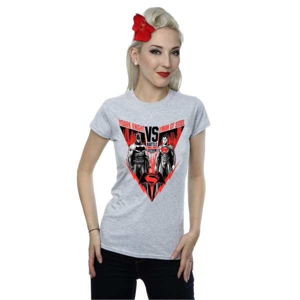 DC Comics Dam/dam Batman v Superman Battle T-shirt i bomull