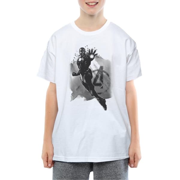 Marvel Boys Avengers Iron Man Monotone T-Shirt