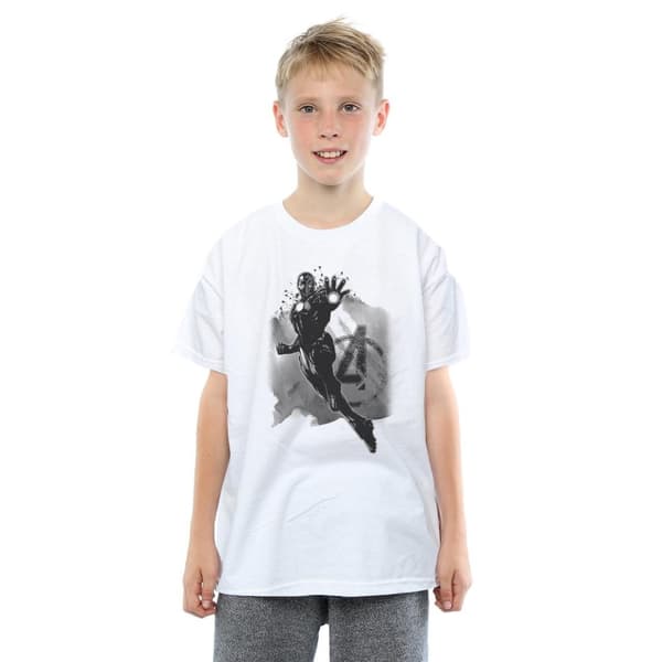 Marvel Boys Avengers Iron Man Monotone T-Shirt
