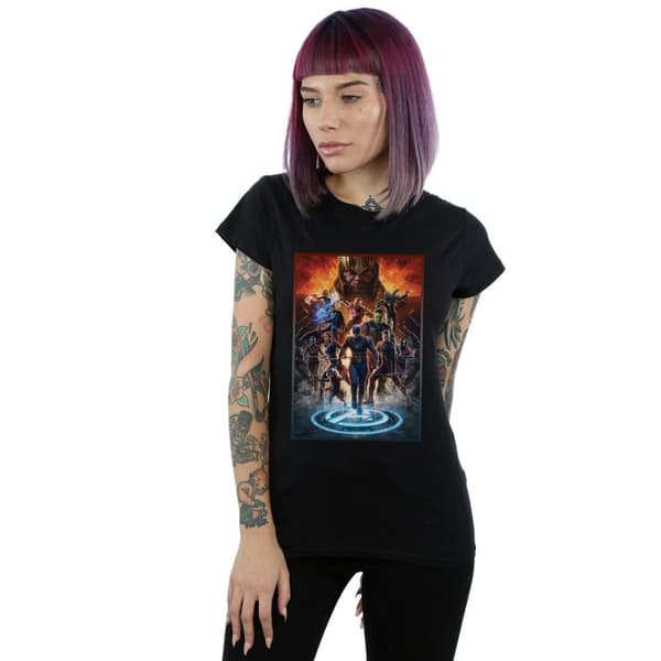 Marvel Dam/Tjej Avengers Endgame Heroes At War - T-shirt i bomull