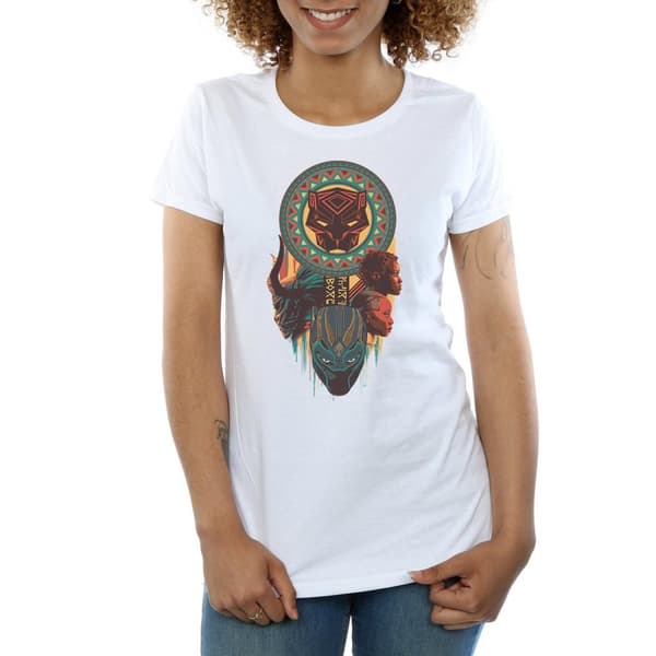 Marvel Womens/Ladies Black Panther Totem Cotton T-Shirt