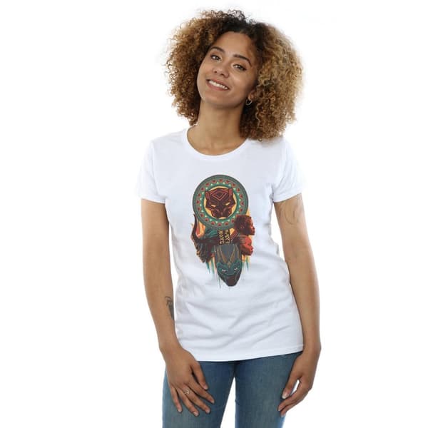 Marvel Womens/Ladies Black Panther Totem Cotton T-Shirt