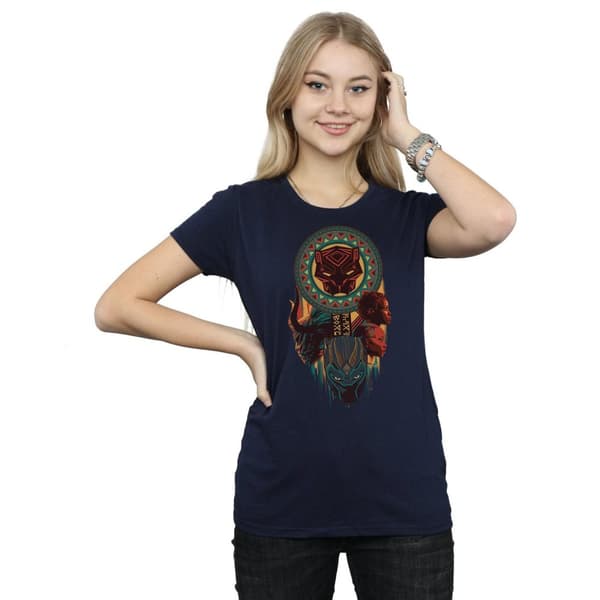 Marvel Womens/Ladies Black Panther Totem Cotton T-Shirt