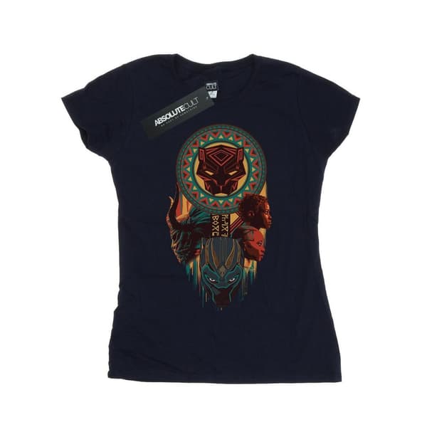 Marvel Womens/Ladies Black Panther Totem Cotton T-Shirt