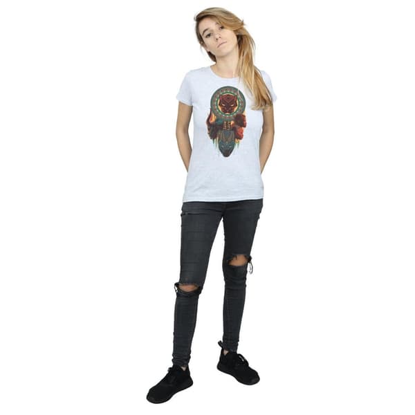 Marvel Womens/Ladies Black Panther Totem Cotton T-Shirt