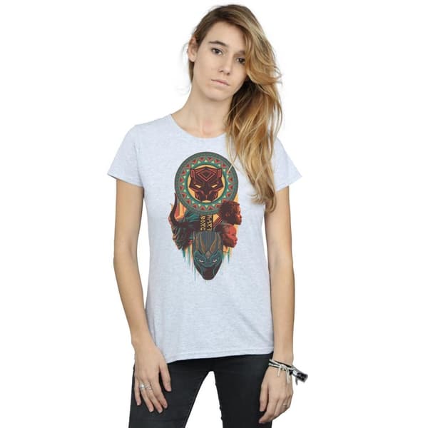 Marvel Womens/Ladies Black Panther Totem Cotton T-Shirt