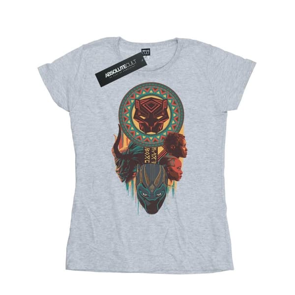 Marvel Womens/Ladies Black Panther Totem Cotton T-Shirt