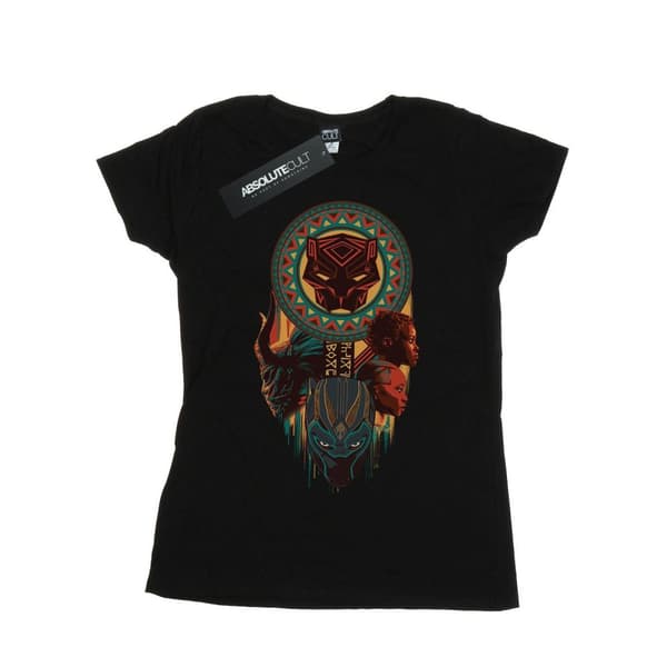 Marvel Womens/Ladies Black Panther Totem Cotton T-Shirt