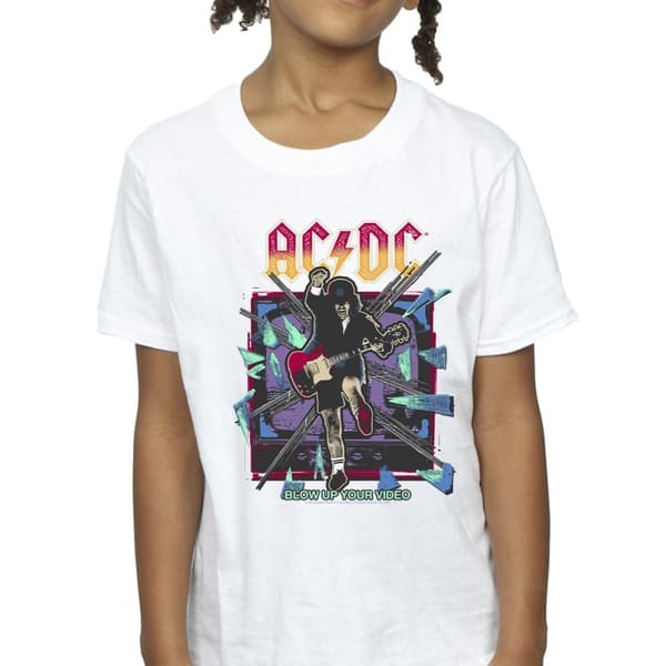 ACDC Girls Blow Up Your Video Jump Cotton T-Shirt