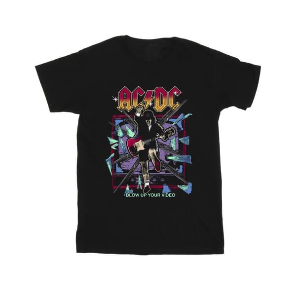 ACDC T-shirt i bomull från Blow Up Your Video Jump för flickor
