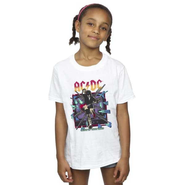ACDC Girls Blow Up Your Video Jump Cotton T-Shirt