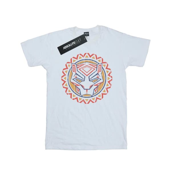 Marvel Girls Black Panther Tribal Panther Icon Cotton T-Shirt