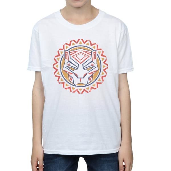 Marvel Boys Black Panther Tribal Panther Icon T-Shirt