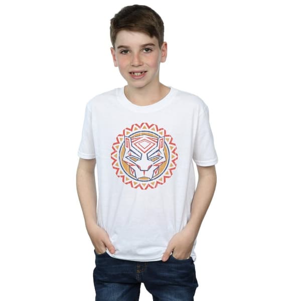 Marvel Boys Black Panther Tribal Panther Icon T-Shirt
