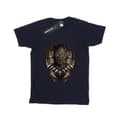 Miniatyrbild 1 av 5: Marvel Black Panther Gold Killmonger bomulls-T-shirt för flickor
