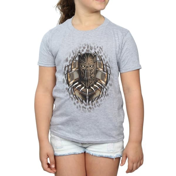 Marvel Black Panther Gold Killmonger bomulls-T-shirt för flickor