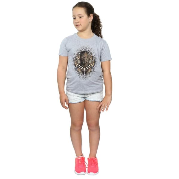 Marvel Black Panther Gold Killmonger bomulls-T-shirt för flickor