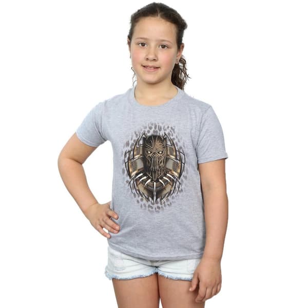 Marvel Black Panther Gold Killmonger bomulls-T-shirt för flickor