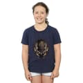 Miniatyrbild 2 av 5: Marvel Black Panther Gold Killmonger bomulls-T-shirt för flickor