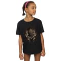 Miniatyrbild 2 av 5: Marvel Black Panther Gold Killmonger bomulls-T-shirt för flickor