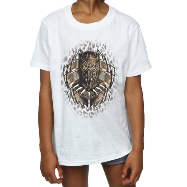 Marvel Black Panther Gold Killmonger bomulls-T-shirt för flickor