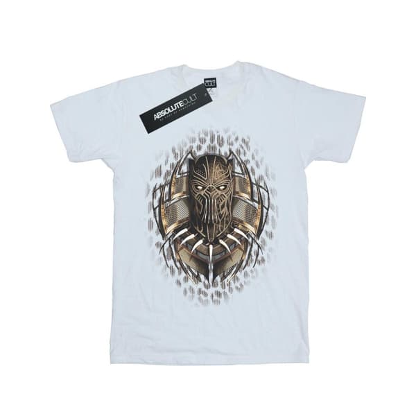 Marvel Black Panther Gold Killmonger bomulls-T-shirt för flickor White 9-11 Years