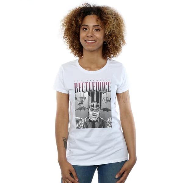 Beetlejuice Womens/Ladies Circus Homage Cotton T-Shirt