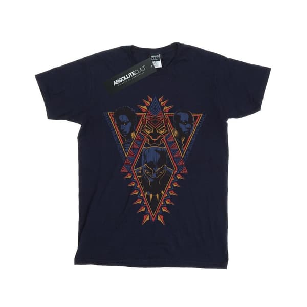 Marvel Boys Black Panther Tribal Heads T-Shirt