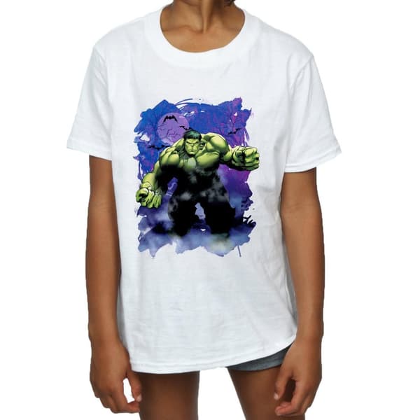 Marvel Girls Hulk Halloween Spooky Forest T-shirt i bomull