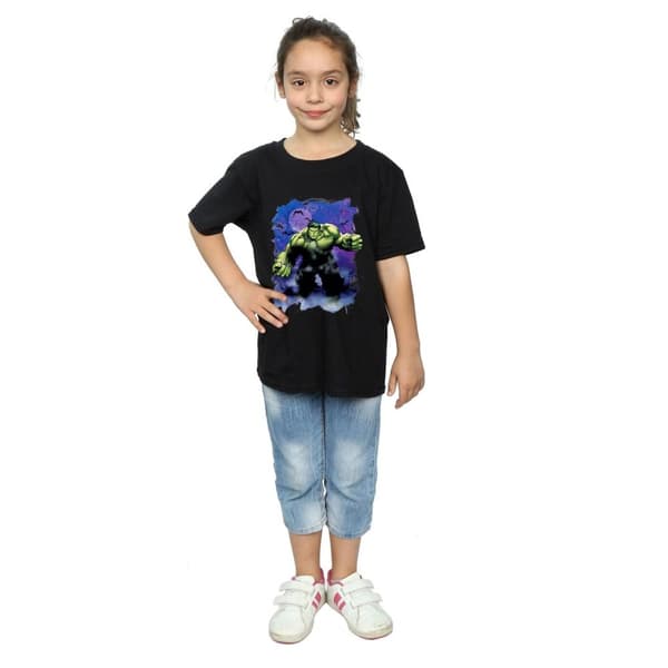 Marvel Girls Hulk Halloween Spooky Forest T-shirt i bomull