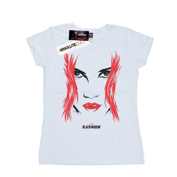 Marvel Womens/Ladies Black Widow Movie Close-Up Cotton T-Shirt