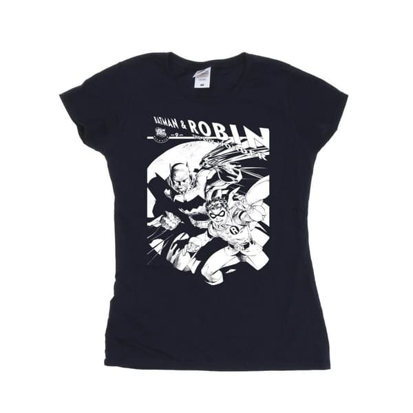 DC Comics Womens/Ladies Batman And Boy Wonder Cotton T-Shirt