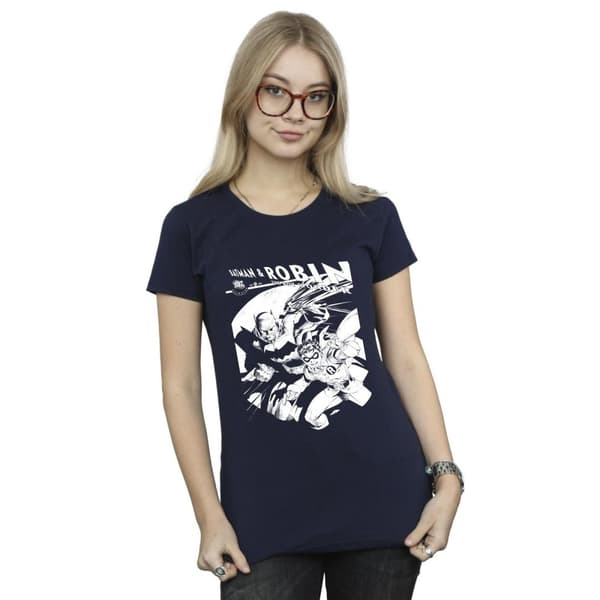 DC Comics Womens/Ladies Batman And Boy Wonder Cotton T-Shirt